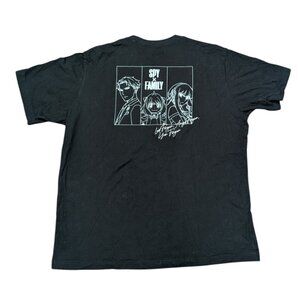 SPY X FAMILY Uniqlo UT Adult T-shirt Forger Yoru Anya XL (US L) size Black JAPAN